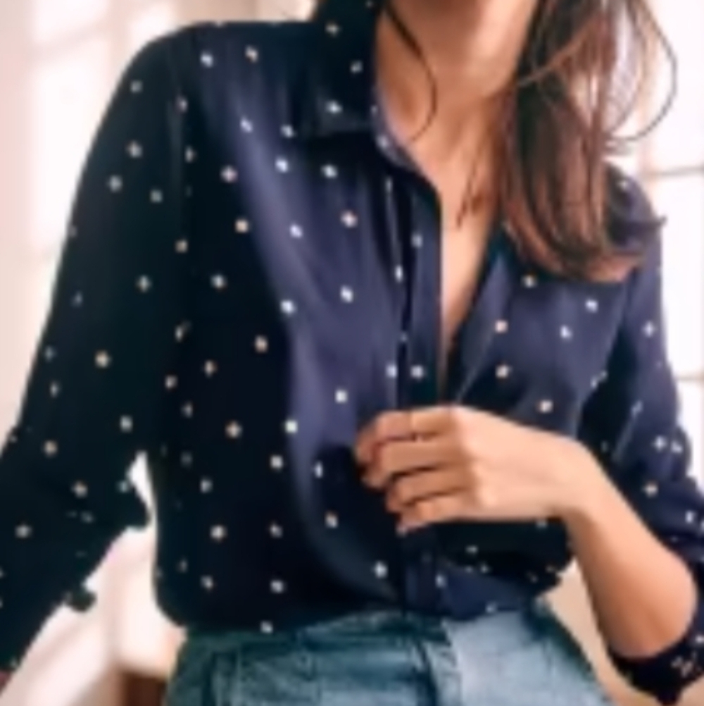 Sezane Chemise Ann Blouse - Sz 38